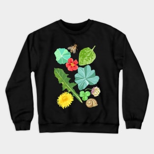 Summer Meadow Pattern Crewneck Sweatshirt